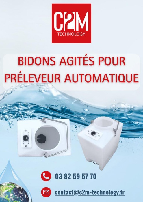 Bidon agités pour préleveue automatique